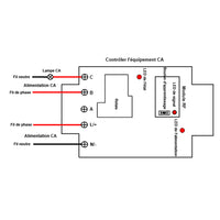 1 Voie Interrupteur à Distance sans Fil RF Haute Puissance 30A (Modèle 0020276)
