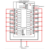 12 Voies CC Interrupteur télécommande sans fil de 5KM sortie contact sec (Modèle 0020033)
