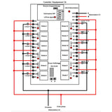 12 Voies CC Interrupteur télécommande sans fil de 5KM sortie contact sec (Modèle 0020033)