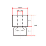 Personnalisation du style de connecteur avant de montage du vérin électrique F (Modèle 0044111)