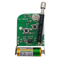 Mini Télécommande Sans Fil / Emetteur 2 Boutons Avec Couvercle Coulissant 433Mhz 100M alarme des voitures (Modèle 0021125)