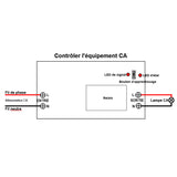 Récepteur sans fil 15A haute puissance avec entrée sortie CA 85~240V (Modèle 0020030)