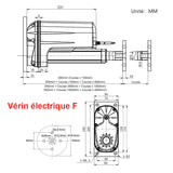 Support de disque circulaire fixe à tête pour vérin électrique C / F (Modèle 0043075)