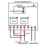 1000M CC 6V/9V/12V/24V interrupteur à distance sans fil à 2 canaux (Modèle 0020200)