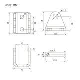Kit de télécommande de actionneur linéaire électrique industriel à usage intensif 12V 24V 2700 lbs 12000N (Modèle 0043082)