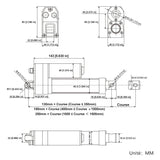 Kit de télécommande de actionneur linéaire électrique étanche et silencieux 780 lbs 3500N (Modèle 0043084)