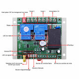 2 Canaux 30A 380VCA kit émetteur récepteur sans fil contrôler 2 appareils (Modèle 0020072)
