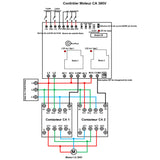 2 Canaux 30A 380VCA kit émetteur récepteur sans fil contrôler 2 appareils (Modèle 0020072)
