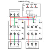 2 Canaux Récepteur Radio Avec Sortie Relais Contrôler Pompes Équipement en CA 220V 380V (Modèle 0020695)