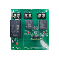 2 Canaux Sortie CA Kit Récepteur Radio 2 Télécommandes Universel (Modèle 0020396)