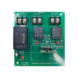 2 Canaux Sortie CA Kit Récepteur Radio 2 Télécommandes Universel (Modèle 0020396)