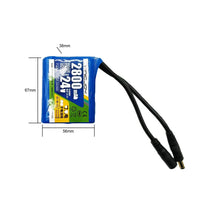 24V 2800mAh Paquet de Batterie au Lithium Rechargeable