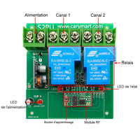 Kit de télécommande RF à une télécommande et trois récepteurs CC avec sortie haute puissance 30A (Modèle 0020743)