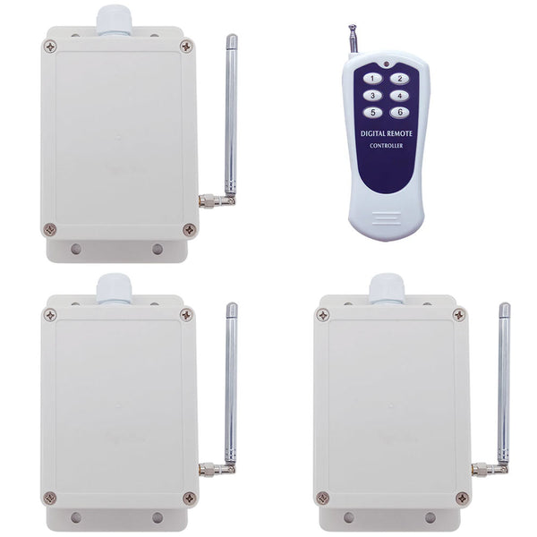Kit de télécommande RF à 1 télécommande & 3 récepteurs CC sortie 30A