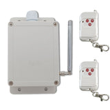 Système RF de télécommande sans fil à large portée 30A avec récepteur et émetteur à 2 relais secs (Modèle 0020336)