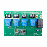 5000M 4 Canaux  Sortie d'Alimentation CA Haute Puissance 30A RF Étanche Récepteur Sans Fil Avec Fonction de Télécommande et de Rétroaction (modèle 0020672)