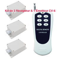 6 Canaux Télécommande Contrôle 3 Récepteur Sans Fil Imperméable
