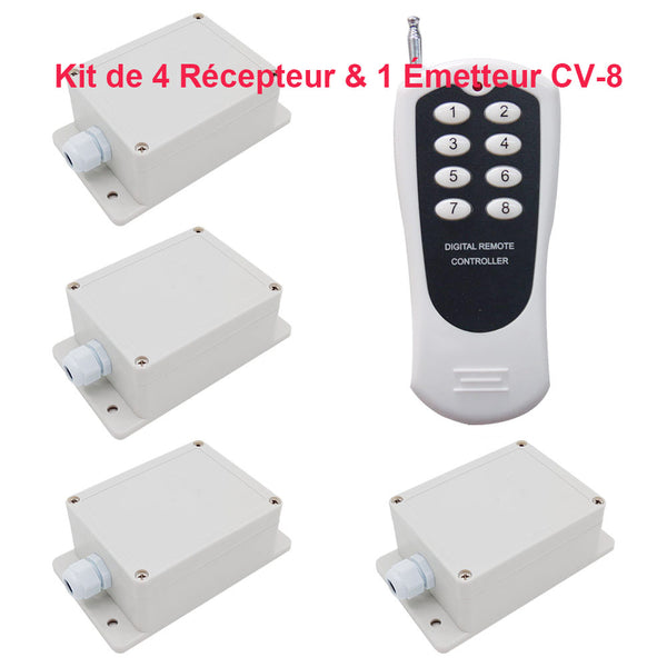 8 Voies 6V/9V/12V/24V Entrée 30A Sortie Haute Puissance Système Radio