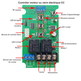 Interrupteur sans fil RF à 1canal pour moteur CC ou vérin électrique (Modèle 0020317)