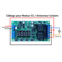 Module de contrôle automatique pour moteur CA/CC ou vérin électrique avec boucle infinie et fonction de retard (Modèle 0040001)