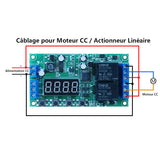 Module de contrôle automatique pour moteur CA/CC ou vérin électrique avec boucle infinie et fonction de retard (Modèle 0040001)