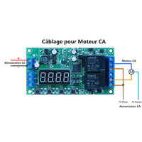Module de contrôle automatique pour moteur CA/CC ou vérin électrique avec boucle infinie et fonction de retard (Modèle 0040001)