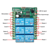 Commutateur à distance RF CC 433MHz divers modes de contrôle hybrides (Modèle 0020070)