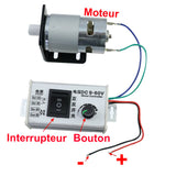 Régulateur de vitesse 10A contrôle direction et vitesse du moteur CC / vérin électrique avec le bouton (modèle 0044009)