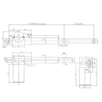 Un contrôle quatre kit de contrôle synchrone de actionneur linéaire électrique industriel 6000N 1300 lbs 12V 24V (Modèle 0043052)