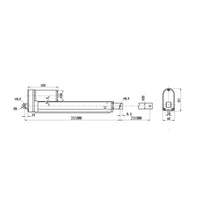 Course réglable du vérin électrique course 250MM Forte Poussée 2000N/200 kg/450 lbs (Modèle 0041694)