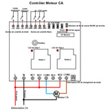 CA380V Récepteur Sans Fil Contrôler Moteur Tourne dans le sens Positif ou Inverse