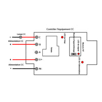 CC 1 Voie Récepteur Sans Fil RF 30A avec Sortie à Contact Sec