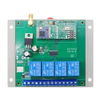 CC 10~24V Émetteur récepteur radio longue portée 433 Mhz sortie relais 4 canaux 5A (Modèle 0020013)