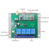 CC Émetteur récepteur radio longue portée 433 Mhz sortie relais 4ch 5A