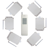 Commutateur de relais sans fil RF un-contrôle-six 433MHz avec 1 émetteur et 12 canaux 6 récepteurs (Modèle 0020409)