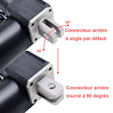 Option de rotation à 90° pour les connecteurs avant et arrière du vérin électrique B (modèle 0044113)