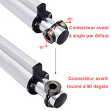 Option de rotation à 90° pour les connecteurs avant et arrière du vérin électrique B (modèle 0044113)