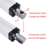Option de rotation à 90° pour les connecteurs avant et arrière du vérin électrique F (modèle 0044115)
