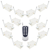 Émetteur 12 Voies & 12 Récepteurs CC Système de Télécommande RF