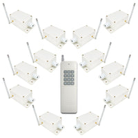 Émetteur 12 Voies & 12 Récepteurs CC Système de Télécommande RF