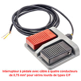 Interrupteur à pédale double à mode momentané pour moteur CC & vérin