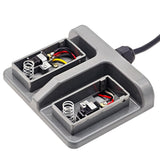 Interrupteur à pédale double à mode momentané pour moteur CC et vérin électrique (Modèle 0044107)