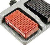 Interrupteur à pédale double momentané à contacts NO pour commande moteur CC et vérin électrique (Modèle 0044200)