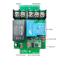 Kit de Interrupteur Sans Fil 1 Télécommande & 12 Récepteurs RF (Modèle 0020366)