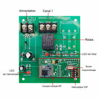 Kit de interrupteur sans fil longue portée 5KM déclenché par contact sec normalement ouvert (Modèle 0020692)