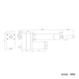 Kit de telecommande pour verin electrique forte charge 3000N course 1500MM (Modèle 0043081-3)