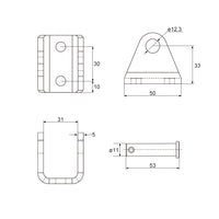 Telecommande Verin Electrique Forte Charge 5000N Course 700MM-1000MM