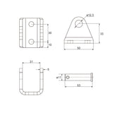Telecommande Verin Electrique Forte Charge 5000N Course 700MM-1000MM