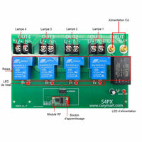 Kit de télécommande radio haute puissance de sortie 230V CA 50M avec boîtier étanche (Modèle 0020477)