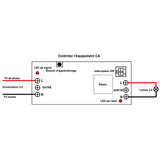 Kit de télécommande sans fil RF 15 canaux 230V CA 1 émetteur et 15 récepteurs (Modèle 0020626)